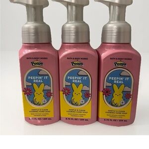 Bath & Body Works Peeps Peepin' It Real Foaming Hand Soap, Set of 3, New